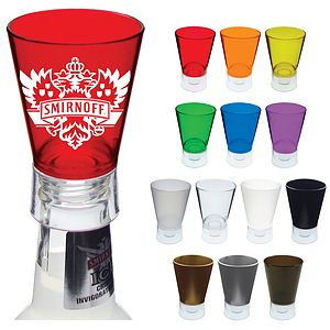 1.5oz Plastic Bottle Top Sidecar Shot Glass