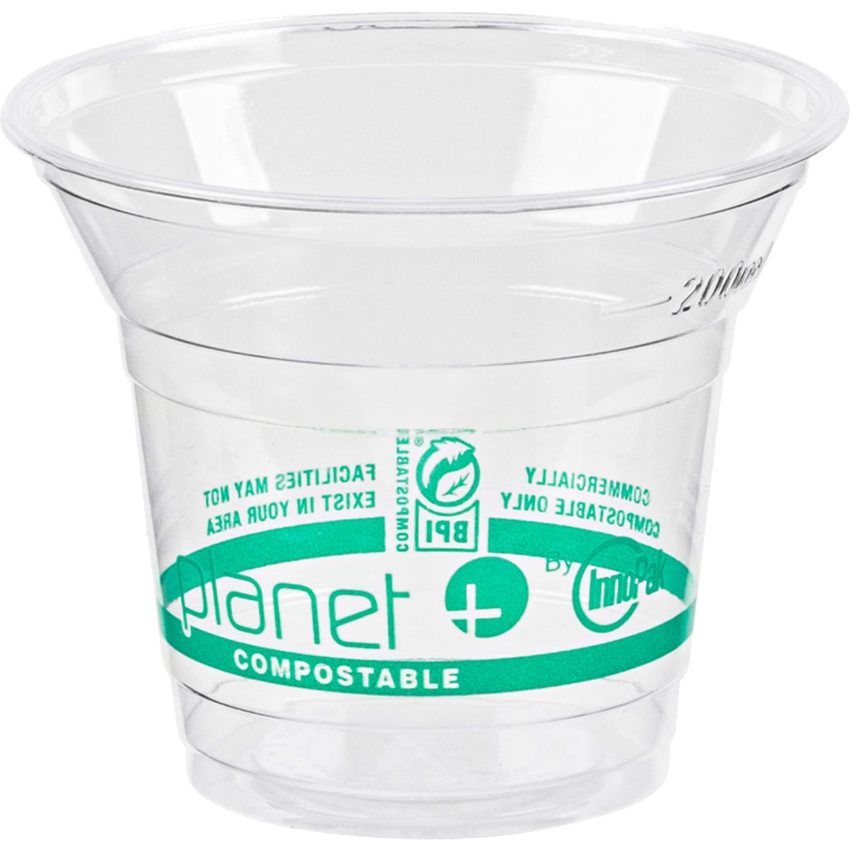 10oz Compostable PLA Cup - Eco Branded (Planet)