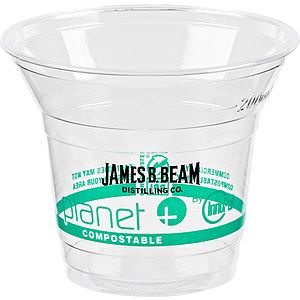 9oz/10oz Compostable PLA Cup - Eco Branded (World Centric)
