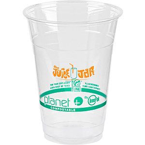 16oz Compostable PLA Cup - Eco Branded