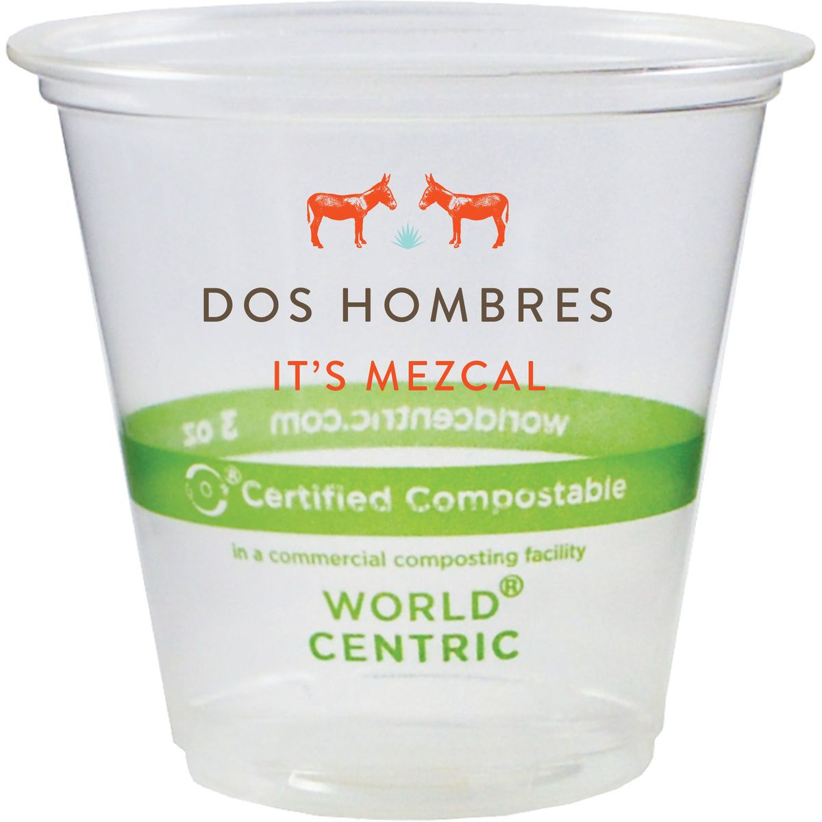 3oz Compostable PLA Sampling Cup - Eco Branded