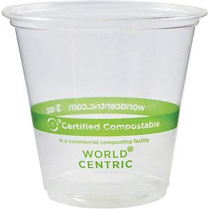 3oz Compostable PLA Sampling Cup - Eco Branded