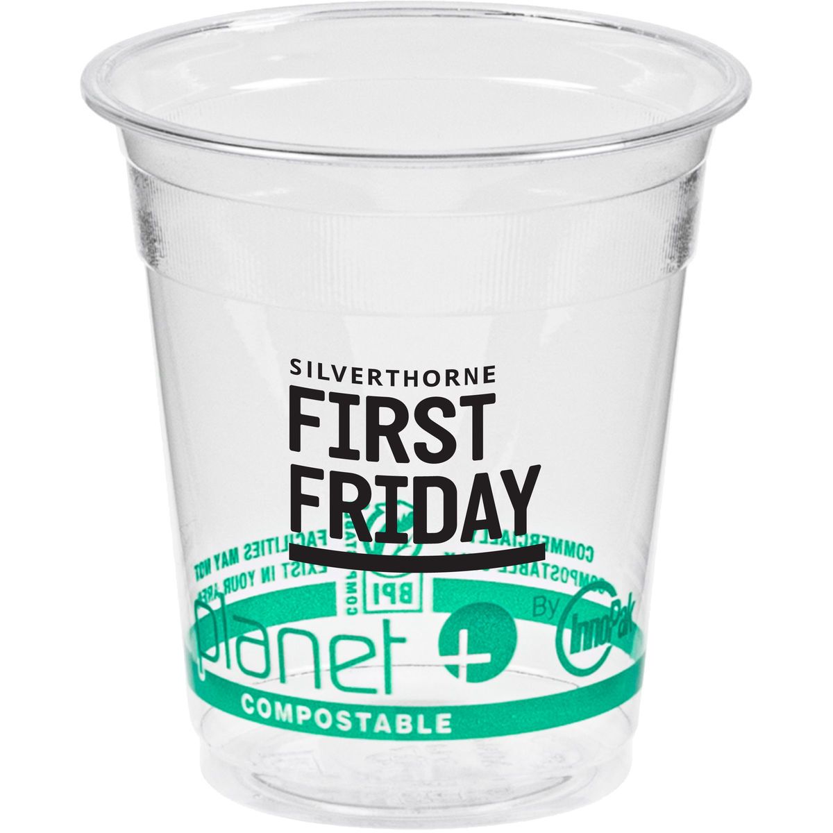 7oz Compostable PLA Cup - Eco Branded (Planet)