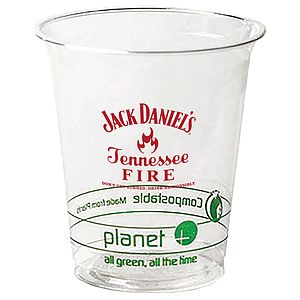 7oz Compostable PLA Cup - Eco Branded (Planet)
