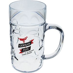1/2 Liter Plastic German Style Oktoberfest Beer Mug with Handle