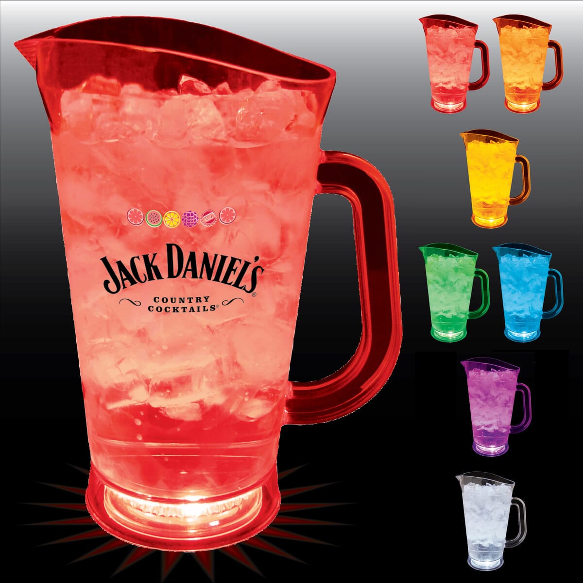 70oz Lites Up Textured Plastic Beer Pitcher with Handle