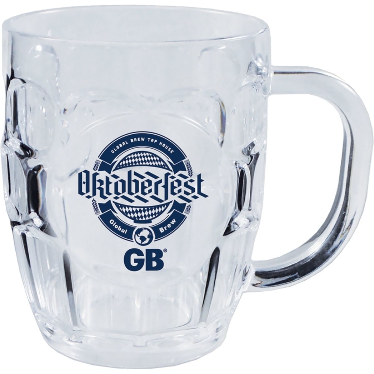 8oz Plastic German Style Dimple Mug with Handle