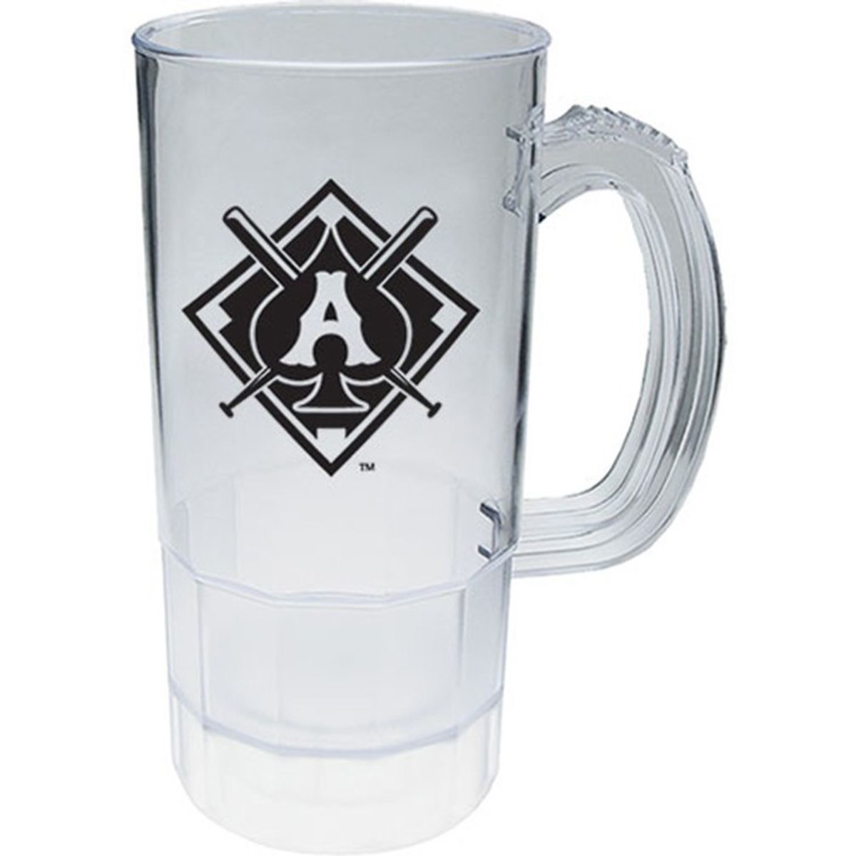 22oz Plastic Fluted Textured Beer Mug with Handle | Macco Promotions