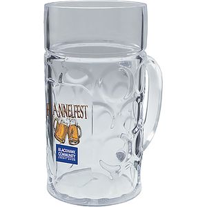 8oz Plastic German Style Oktoberfest Beer Mug with Handle