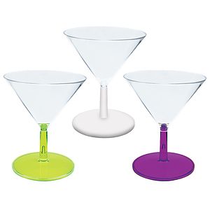 2oz Plastic Mini Stemmed Martini Glass CLOSE OUT