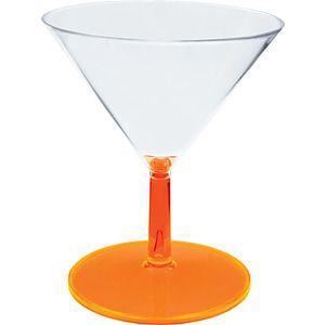 2oz Plastic Martini Sampler with Choice of Stem Color