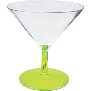 3oz Plastic Mini Stemmed Martini Glass CLOSE OUT