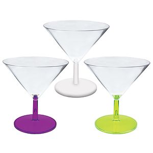 2oz Plastic Mini Stemmed Martini Glass CLOSE OUT
