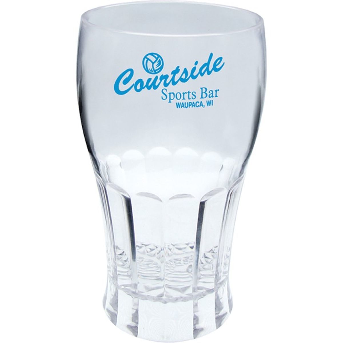 12oz Plastic Fluted Bell Soda Cup