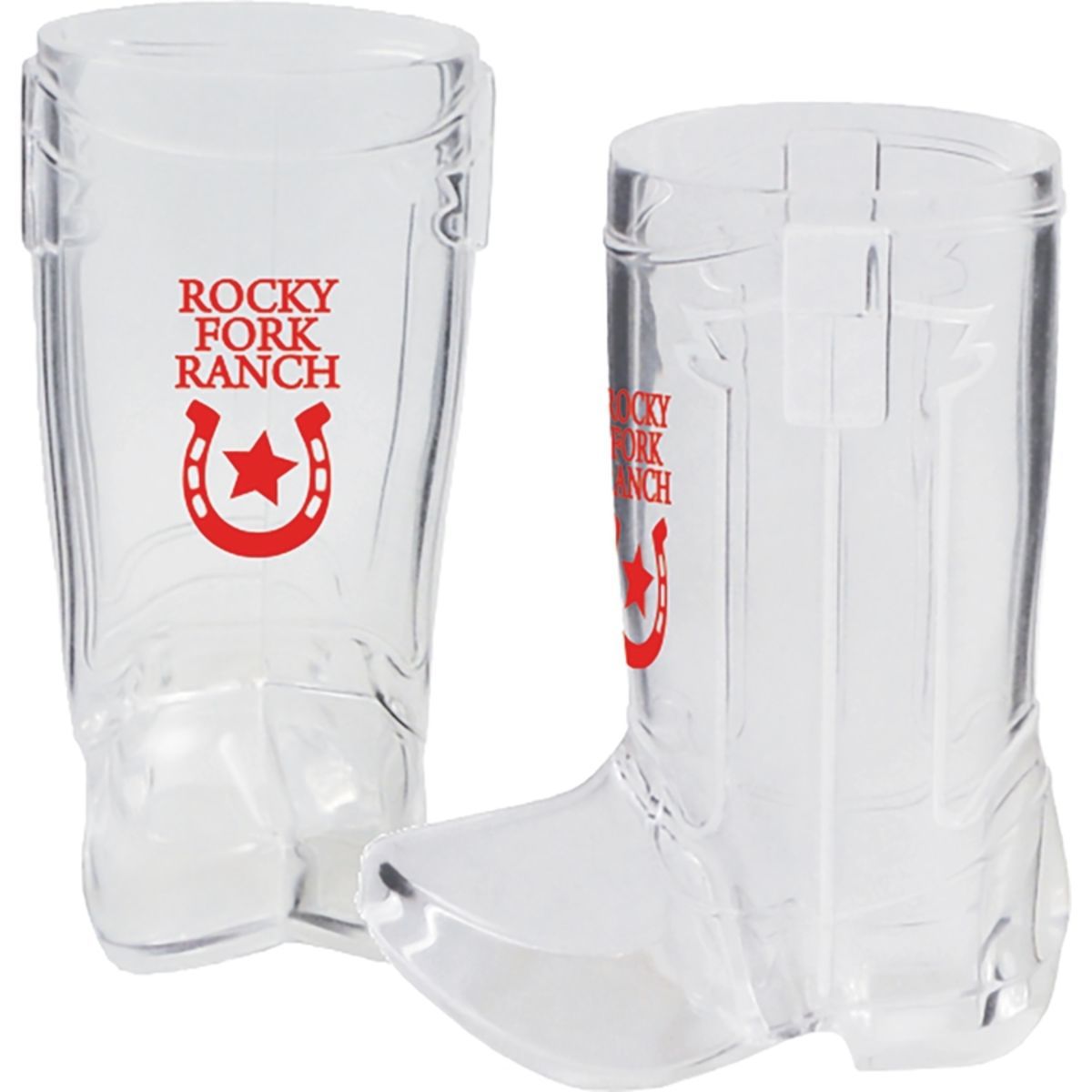 1.5oz Plastic Cowboy Boot Style Shooter Shot Glass