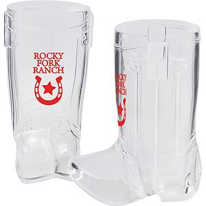 1.5oz Plastic Cowboy Boot Style Shooter Shot Glass