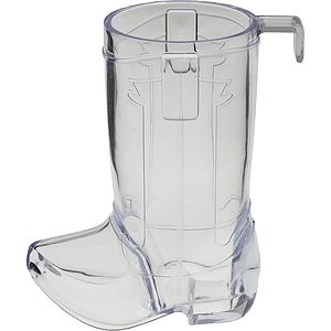2oz Plastic Cowboy Boot Shaped Sidecar Hook Shot Glass