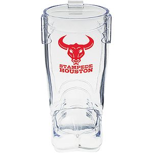 2oz Plastic Cowboy Boot Shaped Sidecar Hook Shot Glass