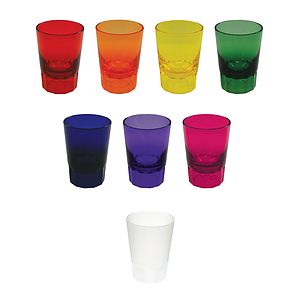 2oz Plastic Fluted Shot Glass CLOSE OUT