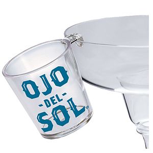 2oz Plastic Sidecar Hook Shot Glass