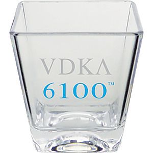 2oz Premium Plastic Square Shot Glass