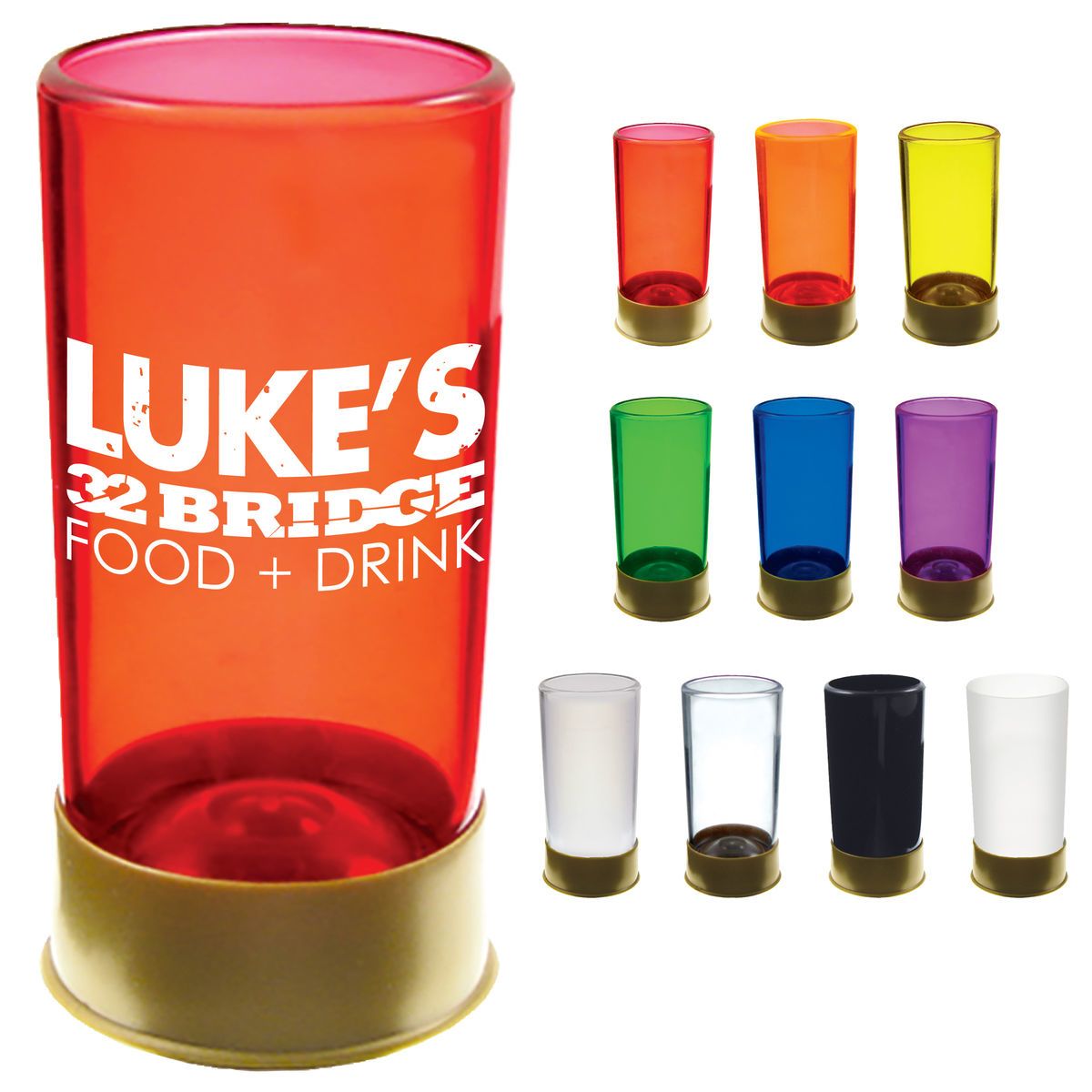 1.5oz Plastic Shot Gun Shell Style Shooter Shot Glass