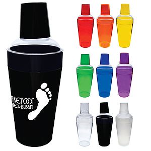 20oz 3 Piece Plastic Cocktail Shaker