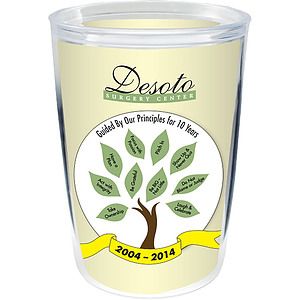 14oz Thermal Dual Walled Tumbler - White Printed Insert