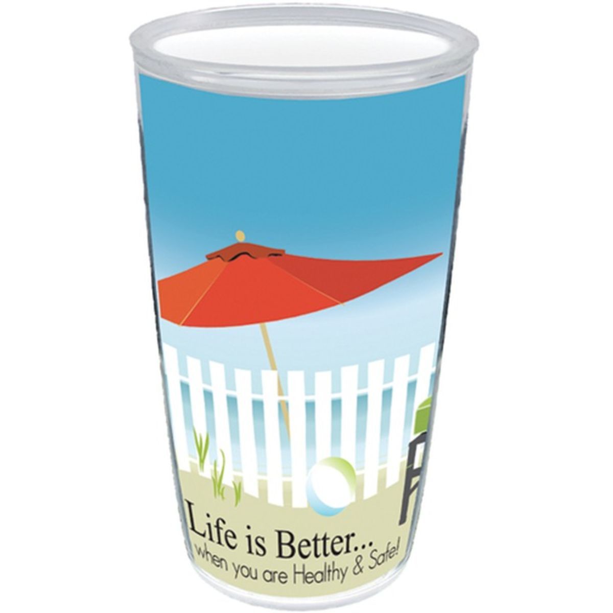 16oz Thermal Dual Walled Tumbler - White Printed Insert