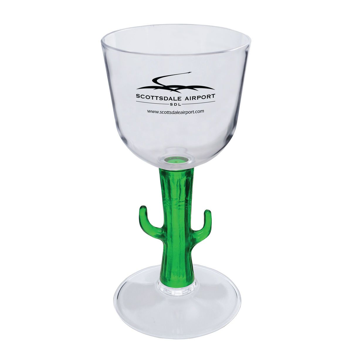 7oz Novelty Stem Plastic Wine Glass