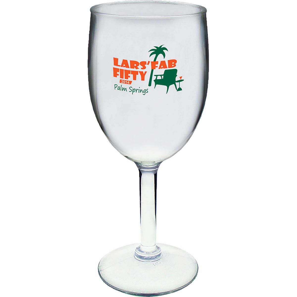 8oz Plastic Rounded Wine Glass