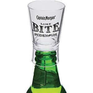 1.25oz Plastic Bottle Top Sidecar Shot Glass