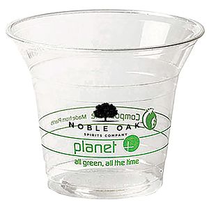10oz Compostable PLA Cup - Eco Branded (Planet)