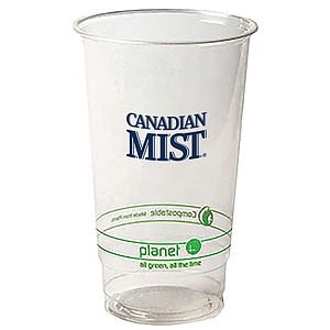 24oz Compostable PLA Cup - Eco Branded