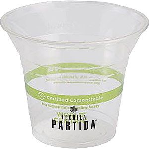 9oz/10oz Compostable PLA Cup - Eco Branded (World Centric)