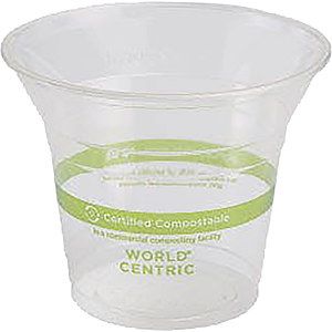9oz/10oz Compostable PLA Cup - Eco Branded (World Centric)