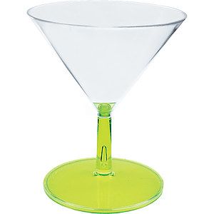 2oz Plastic Mini Stemmed Martini Glass CLOSE OUT