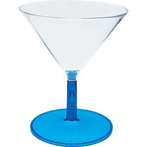 2oz Plastic Martini Sampler with Choice of Stem Color