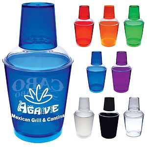 12oz 3 Piece Plastic Cocktail Shaker