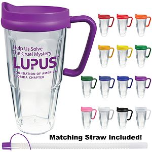 24oz Thermal Dual Walled Travel Mug - Screen Print