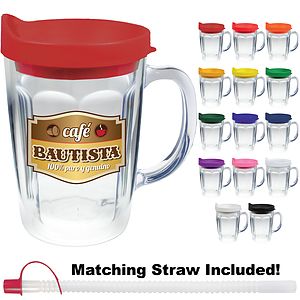 14oz Thermal Dual Walled Travel Mug - Custom Decal