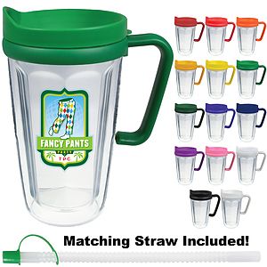 16oz Thermal Dual Walled Travel Mug - Custom Decal