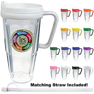 24oz Thermal Dual Walled Travel Mug - Custom Decal