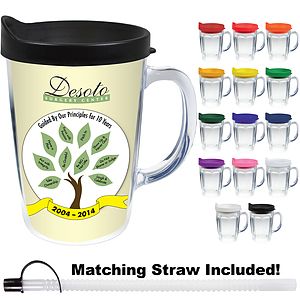14oz Thermal Dual Walled Travel Mug - White Printed Insert