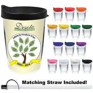 14oz Thermal Dual Walled Travel Tumbler - White Printed Insert