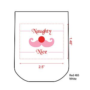 12oz "Naughty or Nice" Stock Holiday Stemless Plastic Wine Tumbler