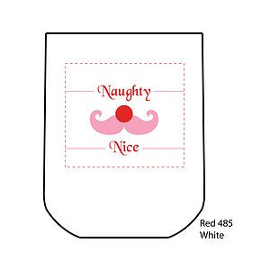 8oz "Naughty or Nice" Stock Holiday Stemless Plastic Wine Tumbler