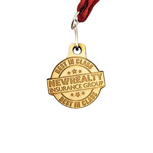 Wood Medals 1 12 W x 1 12 H