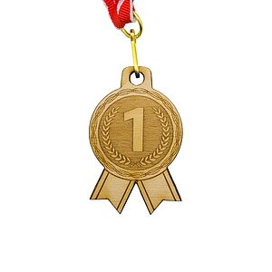 Wood Medals 2 14 W x 2 14 H