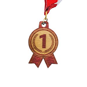 Wood Medals 2 14 W x 2 14 H
